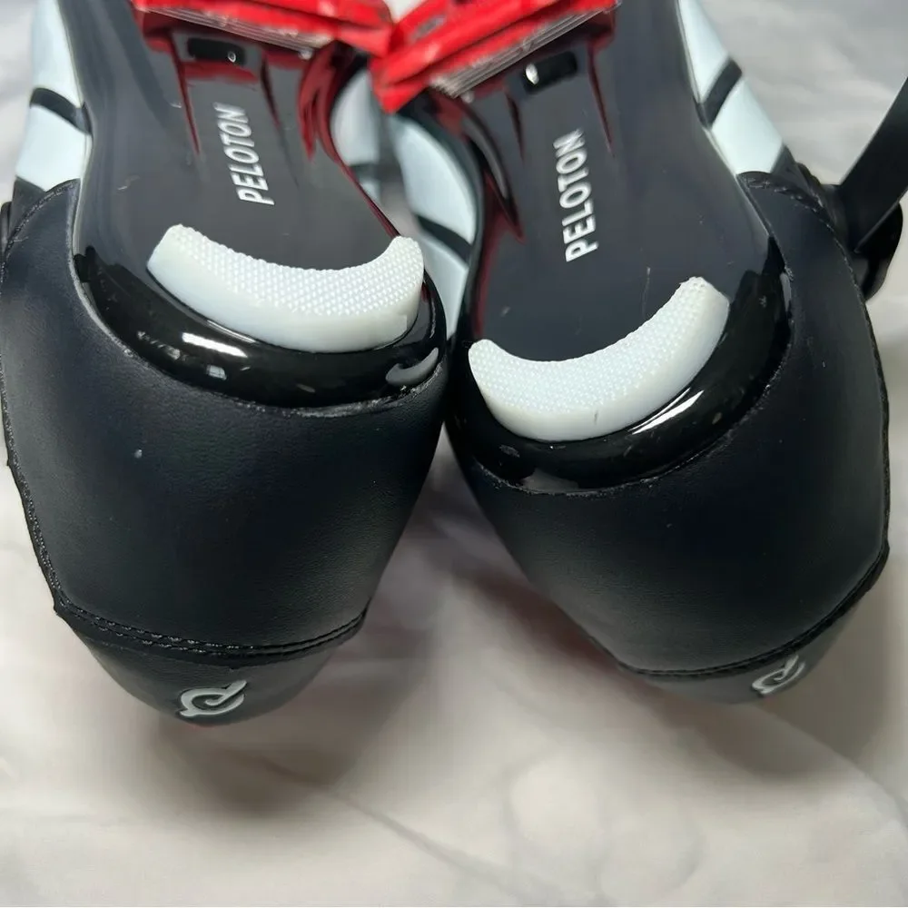 Peloton Black & White Unisex Cycling Bike Cleat Shoes women’s shoe size 9 mens 7